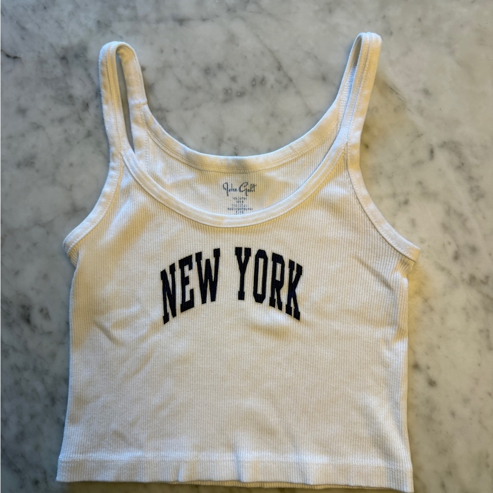 Brandy Melville John Galt New York Ribbed Tank